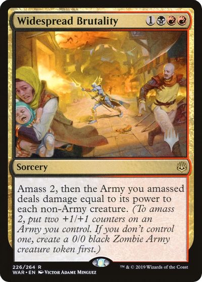 Widespread Brutality card art