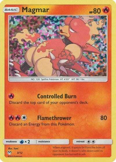 Magmar - 3/12 card art