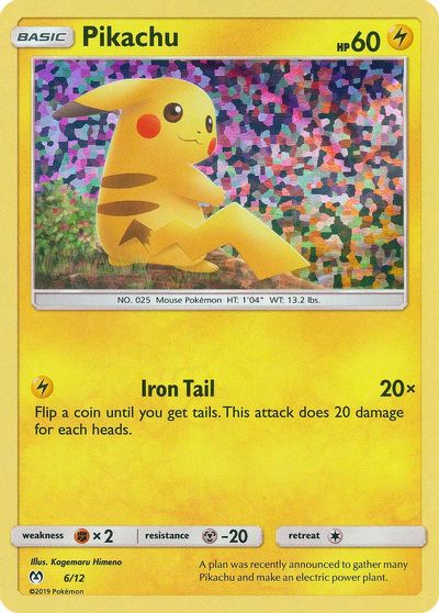 Pikachu - 6/12 card art