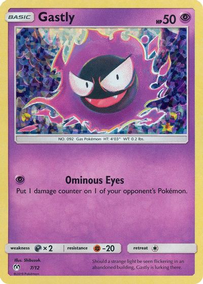 Gastly - 7/12 card art
