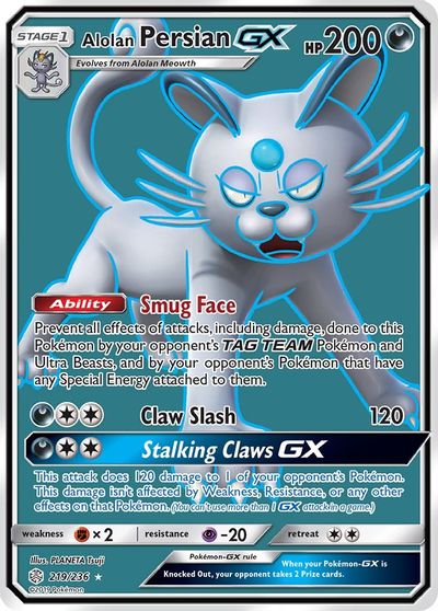 Alolan Persian GX (Full Art) card art
