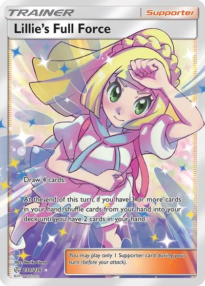 Lillie's Full Force (Full Art) card art