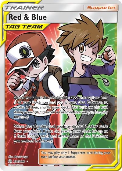 Red & Blue (Full Art) card art