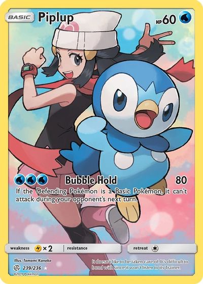 Piplup (Secret) card art