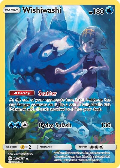 Wishiwashi (Secret) card art