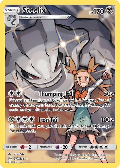 Steelix (Secret) card art