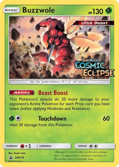 Buzzwole - SM218 (Prerelease) card art
