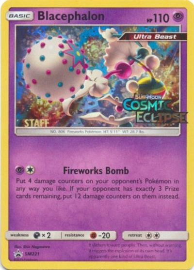 Blacephalon - SM221 (Prerelease) [Staff] card art