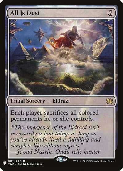 All Is Dust card art
