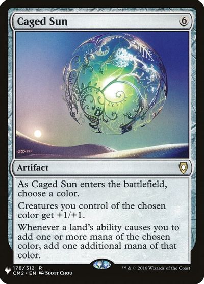 Caged Sun card art