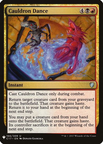 Cauldron Dance card art