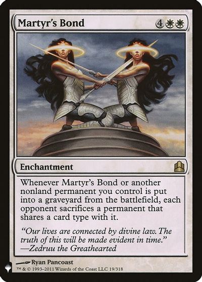 Martyr's Bond card art
