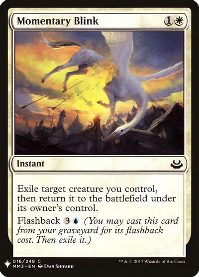 Momentary Blink card art
