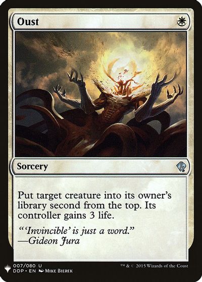 Oust card art