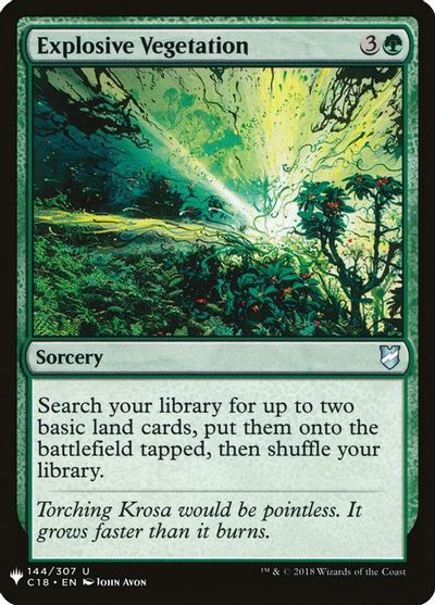 Explosive Vegetation card art