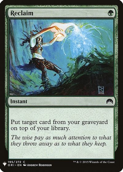 Reclaim card art
