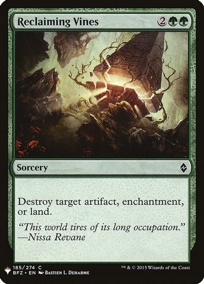 Reclaiming Vines card art