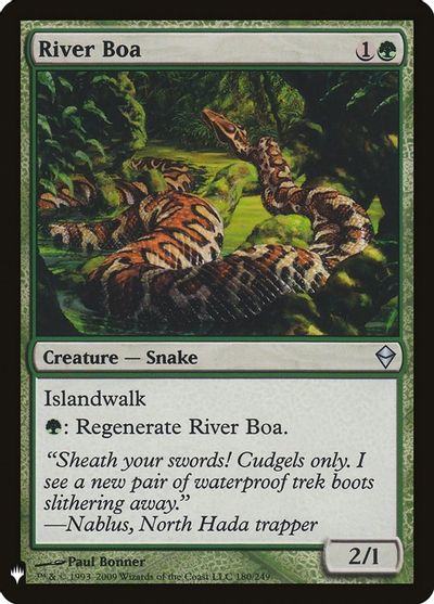 River Boa card art