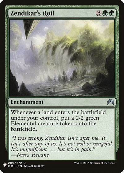 Zendikar's Roil card art