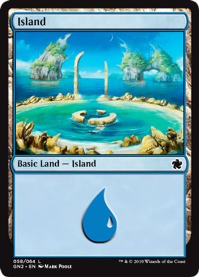 Island (058) card art