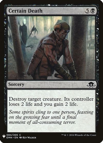 Certain Death card art