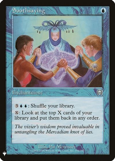 Soothsaying card art