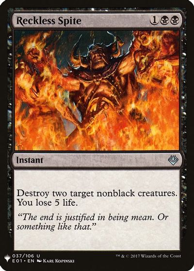Reckless Spite card art
