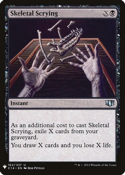 Skeletal Scrying card art