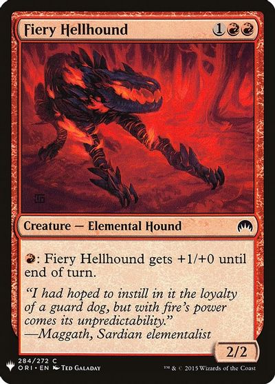 Fiery Hellhound card art