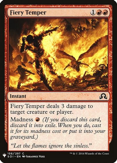 Fiery Temper card art