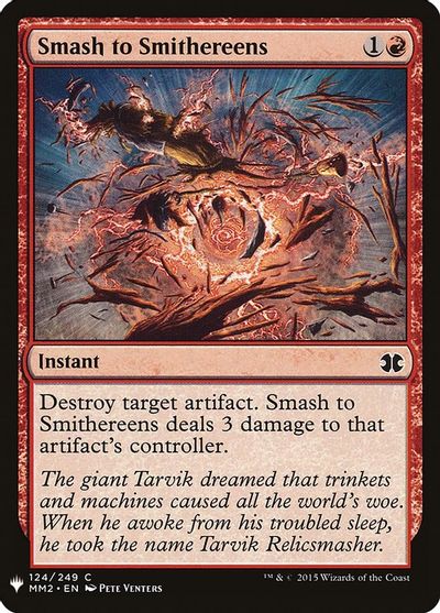 Smash to Smithereens card art