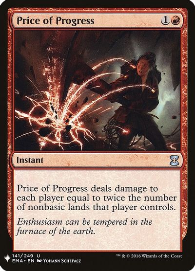 Price of Progress (EMA) card art