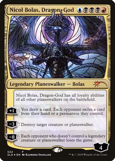 Nicol Bolas, Dragon-God (Stained Glass) card art