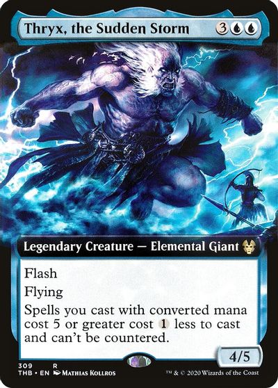 Thryx, the Sudden Storm (Extended Art) card art