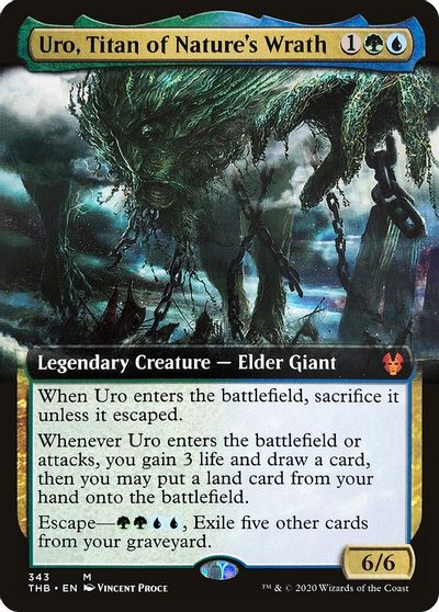 Uro, Titan of Nature's Wrath (Extended Art) card art
