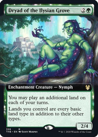 Dryad of the Ilysian Grove (Extended Art) card art