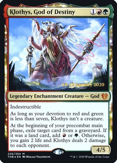Klothys, God of Destiny card art
