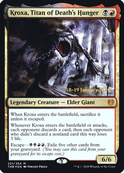 Kroxa, Titan of Death's Hunger card art