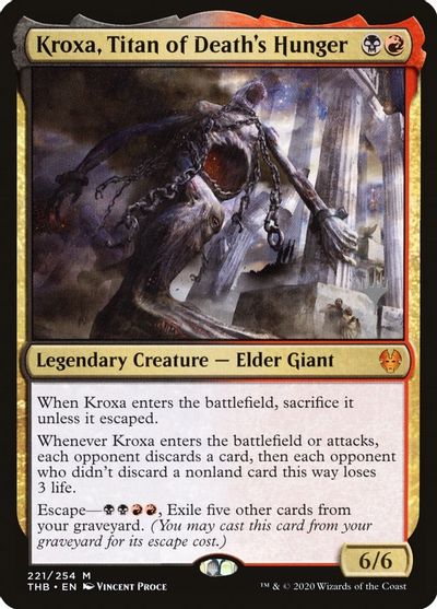 Kroxa, Titan of Death's Hunger card art