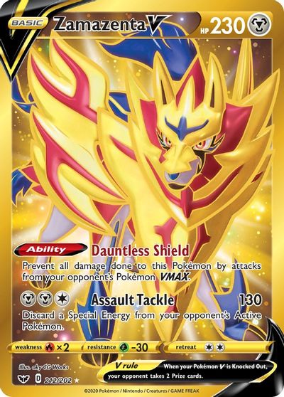 Zamazenta V (Secret) card art