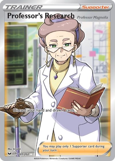 Professor's Research [Professor Magnolia] (Full Art) card art