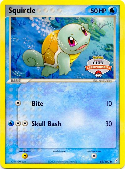 Squirtle - 63/100 (City Championships) card art