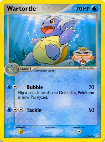 Wartortle - 42/100 (State Championships) card art