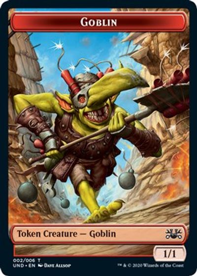 Goblin // Giant Teddy Bear Double-sided Token card art