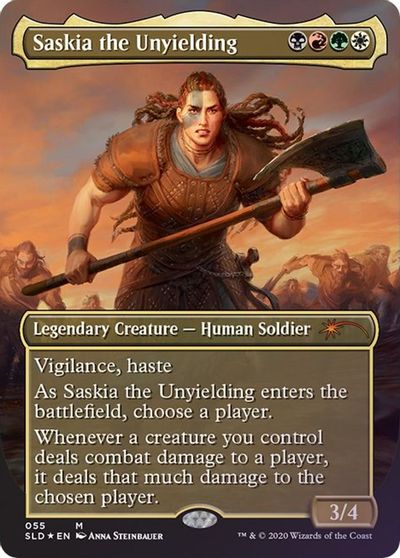 Saskia the Unyielding card art