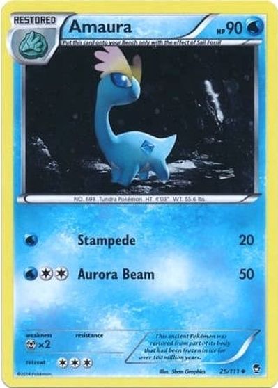 Amaura - 25/111 (Cosmos Holo) card art