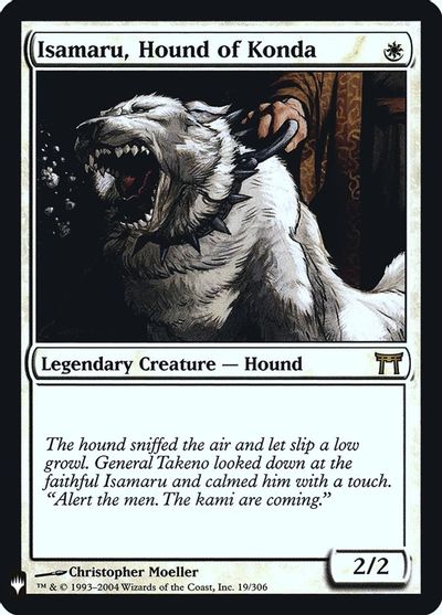 Isamaru, Hound of Konda card art