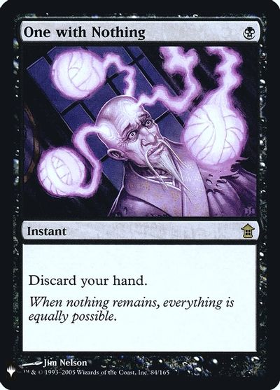 One with Nothing card art