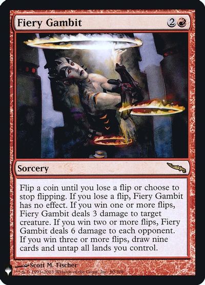 Fiery Gambit card art