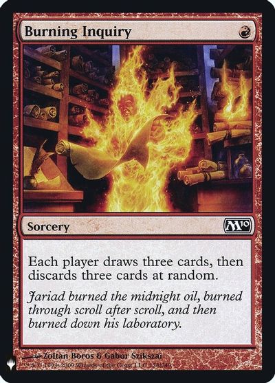 Burning Inquiry card art